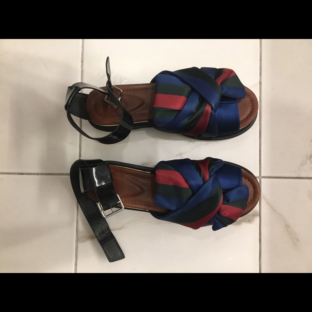 ASOS platform sandals with bow UK 9